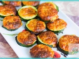 Courgettes farcies comté chorizo