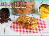 Croquants amande chocolat orange confite