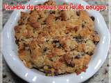 Crumble de cookies aux fruits rouges