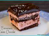 Entremets cassis chocolat