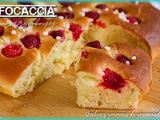 Focaccia aux framboises