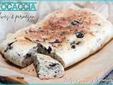 Focaccia olives et parmesan