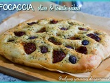 Focaccia olives et tomates séchées