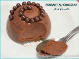 Fondant au chocolat sans cuisson