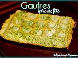 Gaufres épinards feta au four