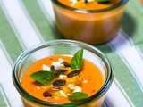 Gazpacho à la pêche
