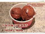 Glace au chocolat sans oeuf, ni crème façon c. Felder