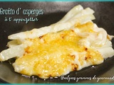 Gratin d’ asperges à l’ appenzeller