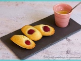 Madeleines citron vert framboise (c. Lignac)