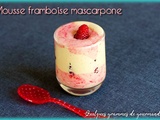 Mousse framboise mascarpone