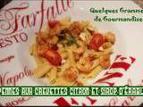 Penne aux Crevettes Citron-Sirop d’Erable