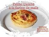 Petite quiche lorraine à la farine de maïs et aux graines de sésame (Thermomix)