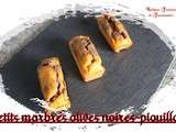 Petits cakes marbrés olives noires-piquillos