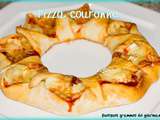 Pizza couronne aux trois fromages