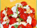 Poêlée de tomates cerises au fromage de chèvre