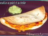 Quesadillas au poulet et au cheddar