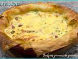 Quiche de lasagnes aux aillets