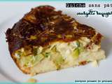 Quiche sans pâte courgette roquefort #ww