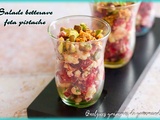 Salade betterave feta pistache