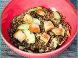 Salade de lentilles à l’avocat