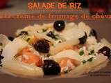 Salade de riz à la crème de fromage de chèvre