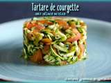 Tartare de courgette aux olives vertes