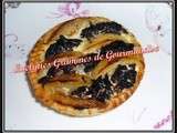 Tartelettes oignon, boudin et pommes