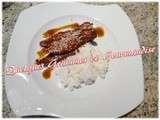 Teriyaki de canard sauce mangue