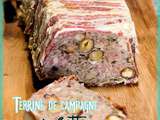 Terrine de campagne aux noisettes