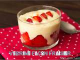 Verrine façon fraisier