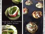 Tourbillon de courgettes au jambon Serrano