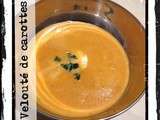 Velouté de carottes au Cook'In