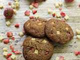 Cookies aux fraises et chocolat blanc