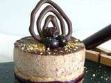 Entremet chocolats & myrtilles - Qui Dort Dine