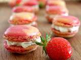 Macarons à la sauge ananas & à la fraise - Qui Dort Dine