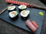 Makis saumon, avocat & concombre - Qui Dort Dine