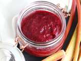 Compote toute rouge (Rhubarbe, cerises noires et miel)