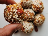 Energy balls citron, tahini et baies de goji