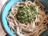 Petit plat mamamia: Linguine de riz complet au pesto maison