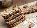 Snack sain: Barres de céréales aux dattes et aux amandes