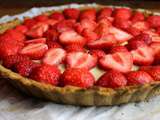 Tarte aux fraises d’anniversaire- Sans gluten, sans lait, paléo