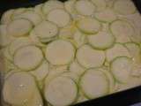 Gratin aux pommes de terre et courgettes