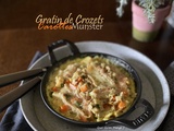 Gratin de Crozets et carottes – sauce fromagère