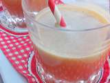 Jus de pomme, concombre et grenade