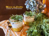 Mousse de carottes aux noisettes – crème de parmesan