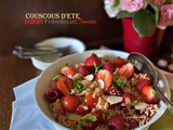 Taboulé de l’été aux fraises – framboises et tomates