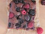 Brownie aux fruits rouges