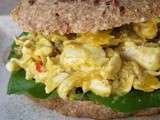 Coronation chicken in a bagel {Battle food # 11}