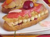 Eclairs à l'abricot et à la cerise