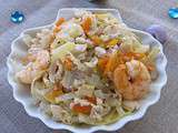 Nage de poissons et de crevettes